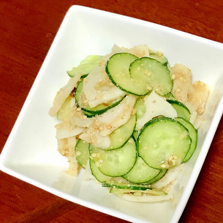 蓮根と胡瓜の酢の物